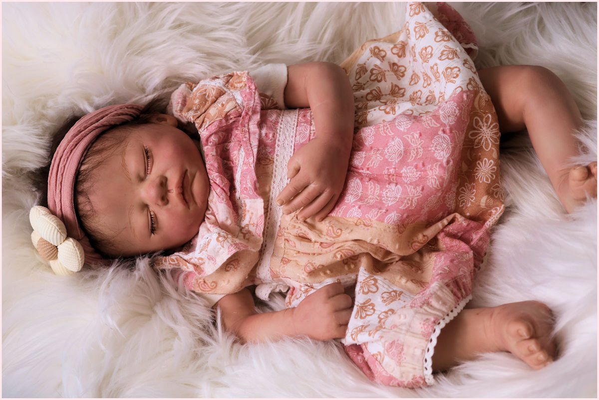 Sera Danielle ~ Reborn "Asleep Sera" 20 Inch Baby Girl Doll - Image 8